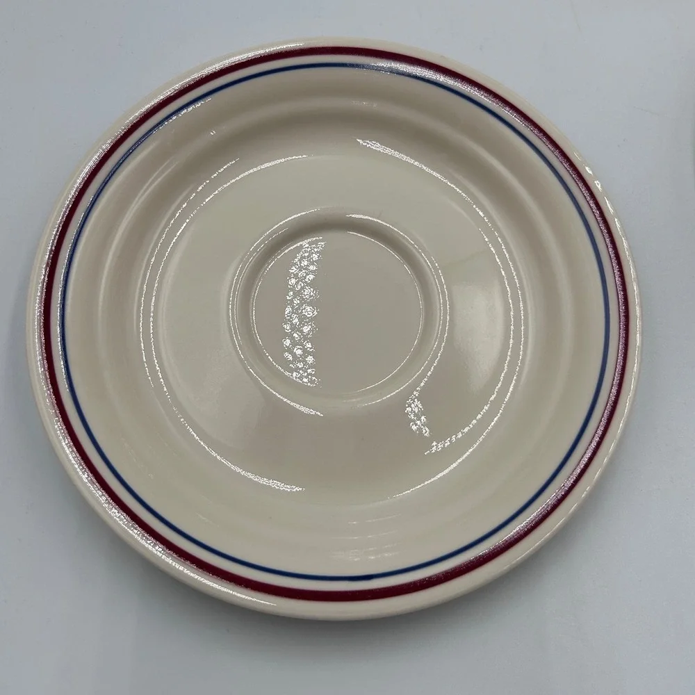 Corelle Corning Autumn Harvest Tea Cup Saucer Set 3 Fruit Peach Berry Stoneware